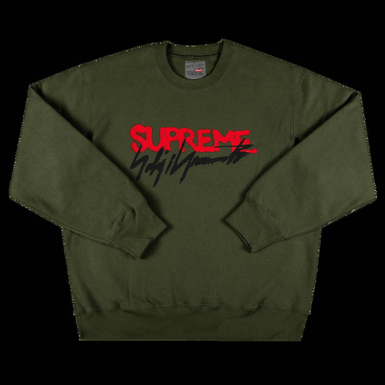 Sweatshirt Supreme Yohji Yamamoto Crewneck FW20SW64 OLIVE | FLEXDOG