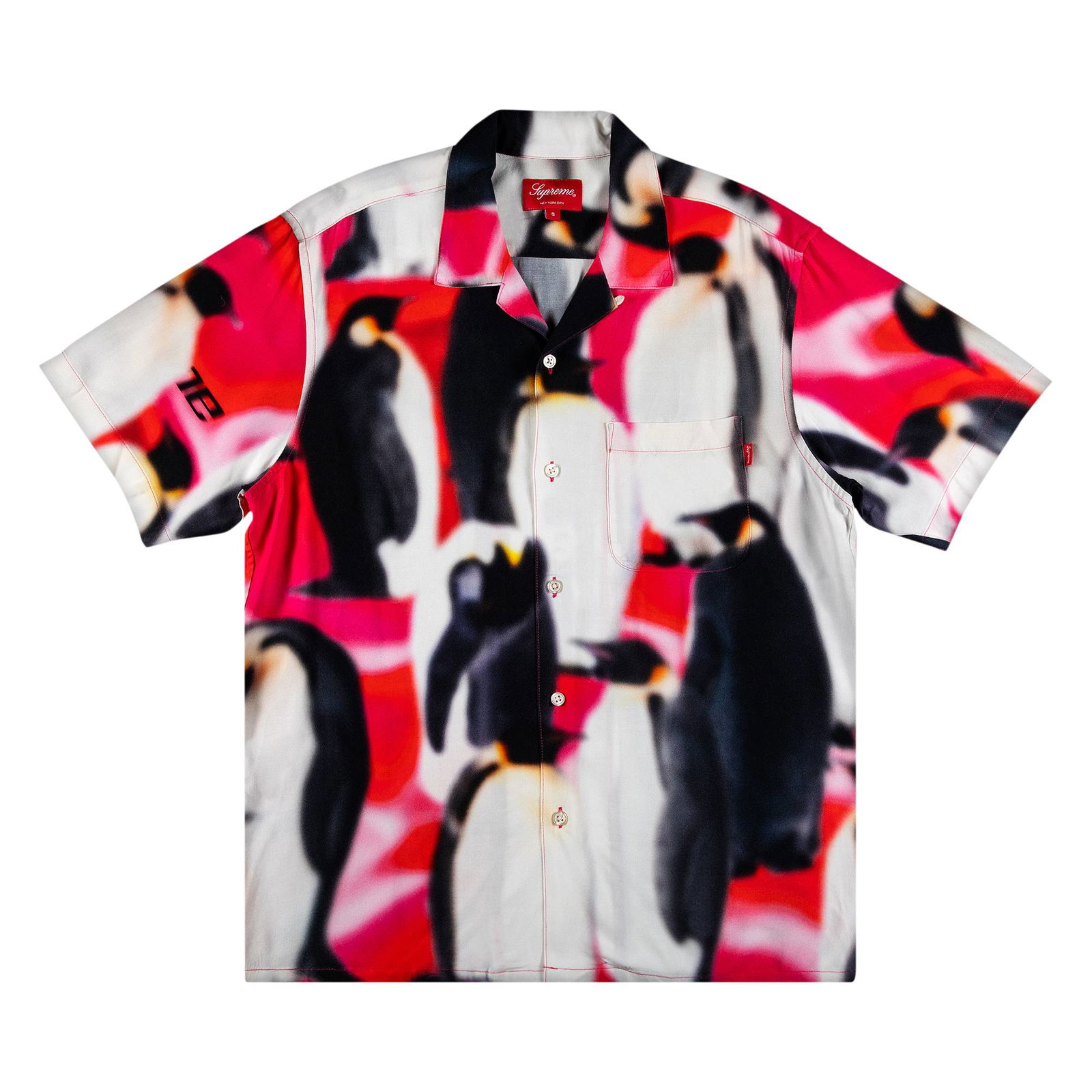 Shirt Supreme Penguins Rayon Short-Sleeve Shirt FW20S28 PINK | FLEXDOG