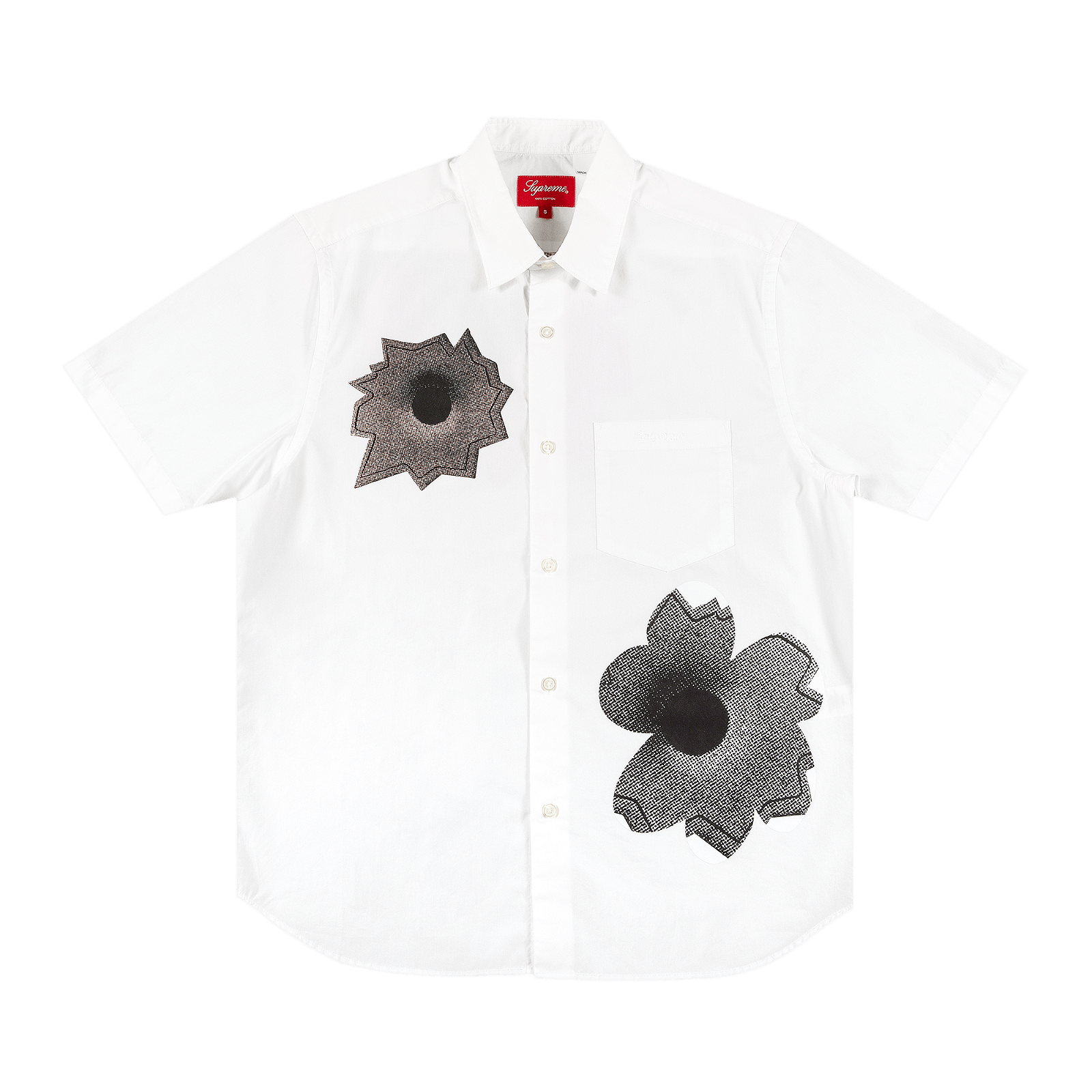 Supreme Nate Lowman x Short-Sleeve Shirt SS22S32 WHITE | FLEXDOG