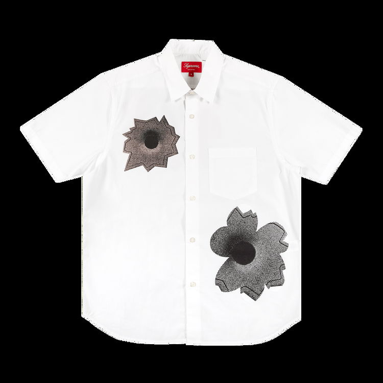 Supreme Nate Lowman x Short-Sleeve Shirt SS22S32 WHITE | FLEXDOG