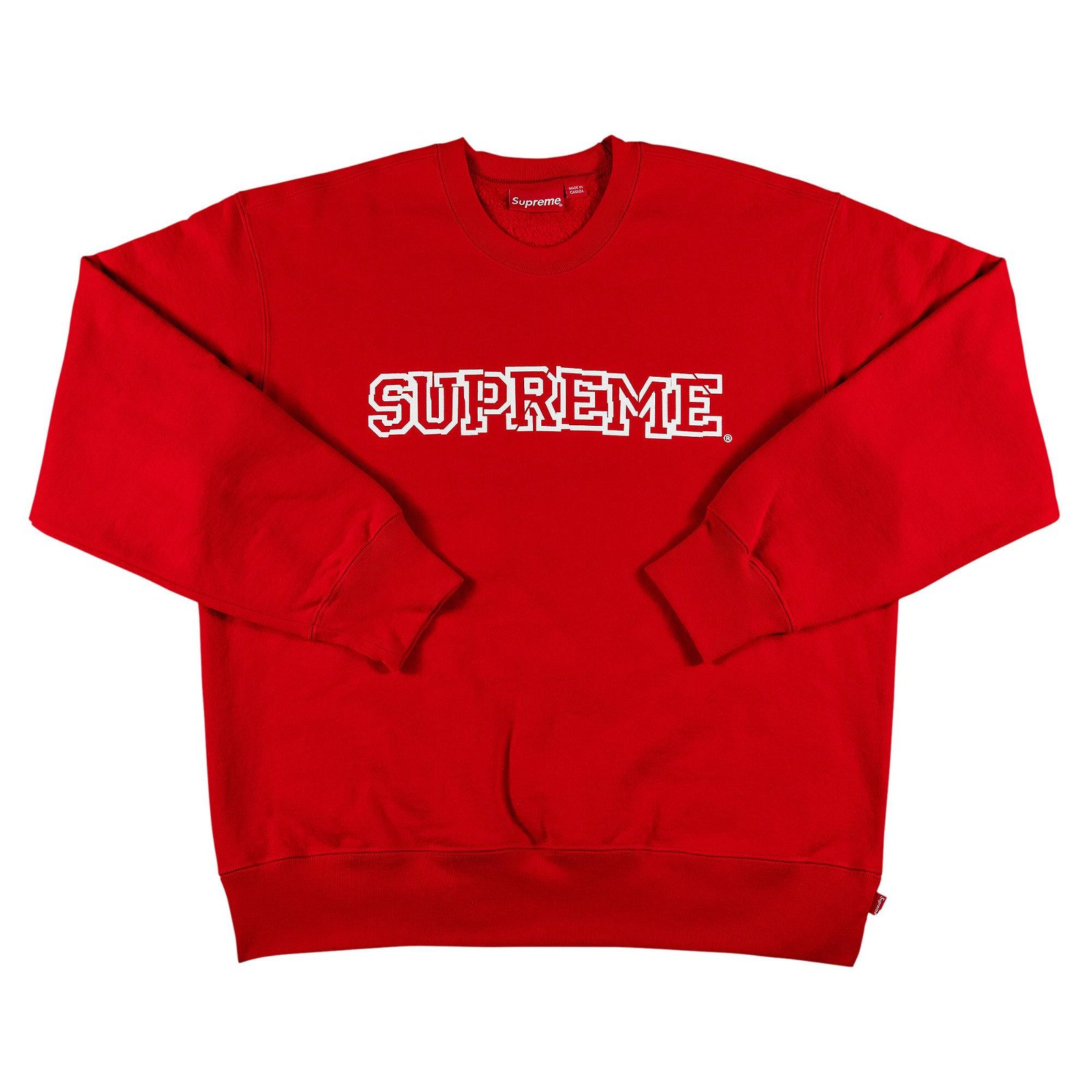 Sweatshirt Supreme Shattered Logo Crewneck FW21SW44 RED | FLEXDOG