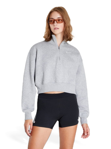 Nike W NSW Gym VNTG Hoodie Fz Fleece Women Grey - S - Sweaters