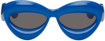 Loewe Blue Inflated Cat-Eye Sunglasses LW40097I@5590A