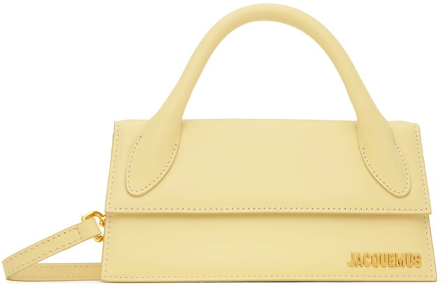 Jacquemus Le Chiquito Long Bag In Beige Leather in Natural