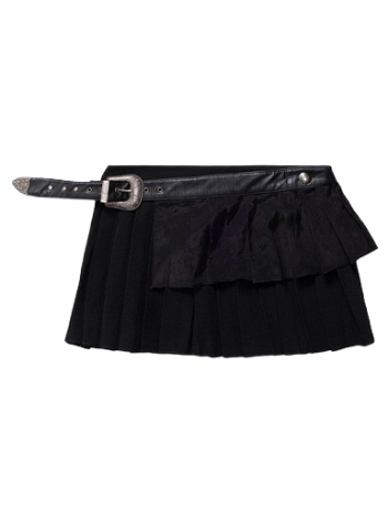 Andersson Bell Birdie Double Pleats Skirt APA662W-BLACK