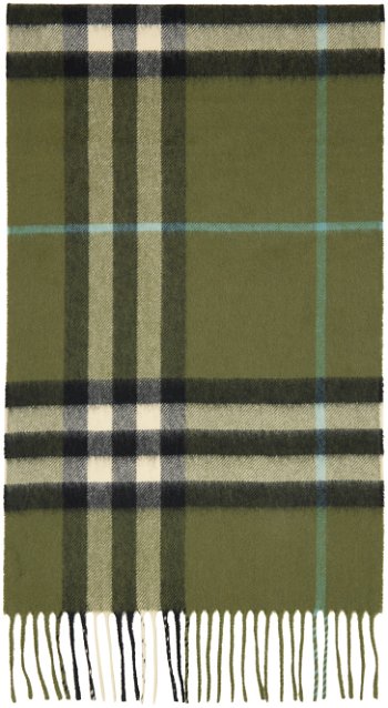 Burberry Check Scarf Green 8077885