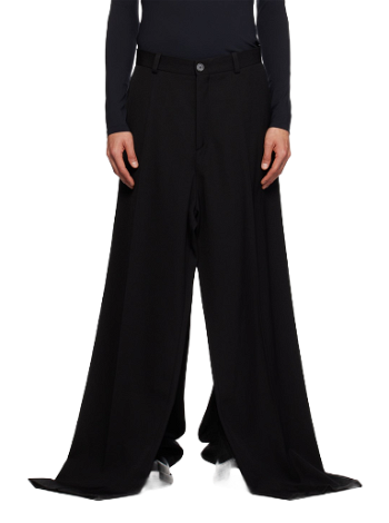 Balenciaga Black Double Front Trousers 768814-TPT15-1000