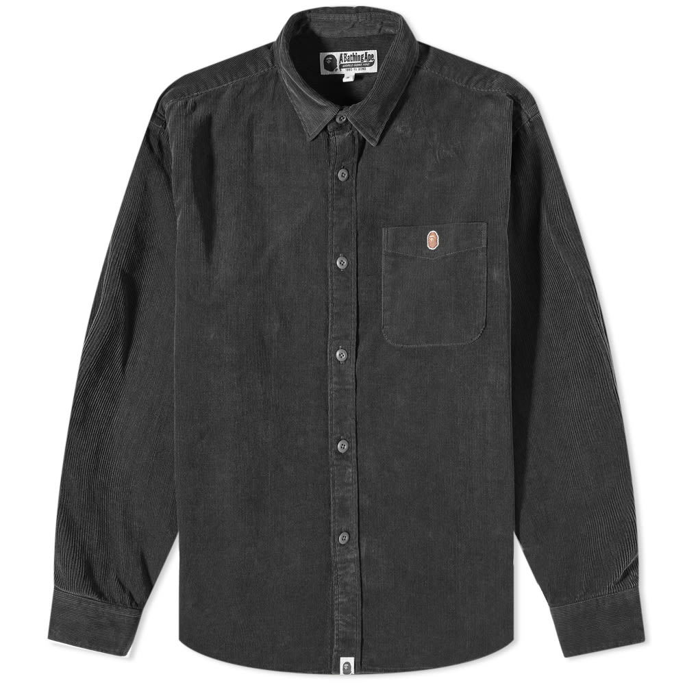 Shirt BAPE One Point Corduroy Relaxed Fit Shirt Black