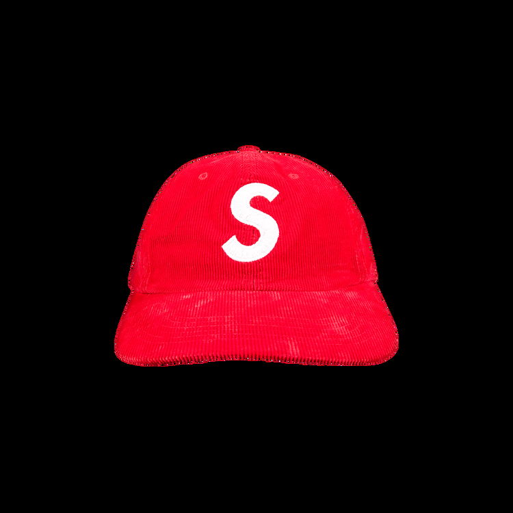 Cap Supreme Fine Wale Corduroy S Logo 6-Panel SS21H17 RED | FLEXDOG