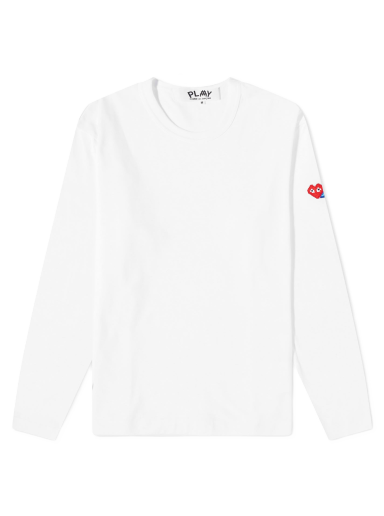 Long Sleeve Invader T-Shirt White