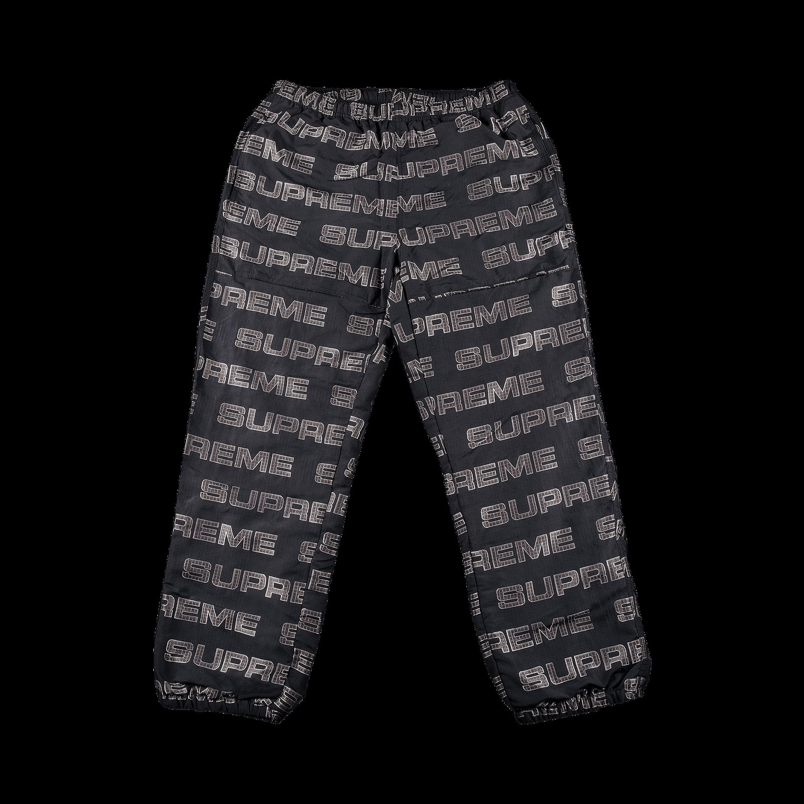 Trousers Supreme Logo Ripstop Track Pant FW21P68 BLACK