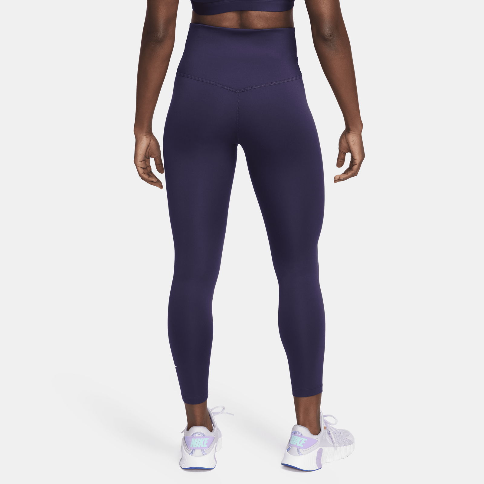 NIKE ZENVY WOMEN'S GENTLE-SUPPORT HIGH-WAISTED 7/8 LEGGINGS MIDNIGHT NAVY/BLACK  – Park Access