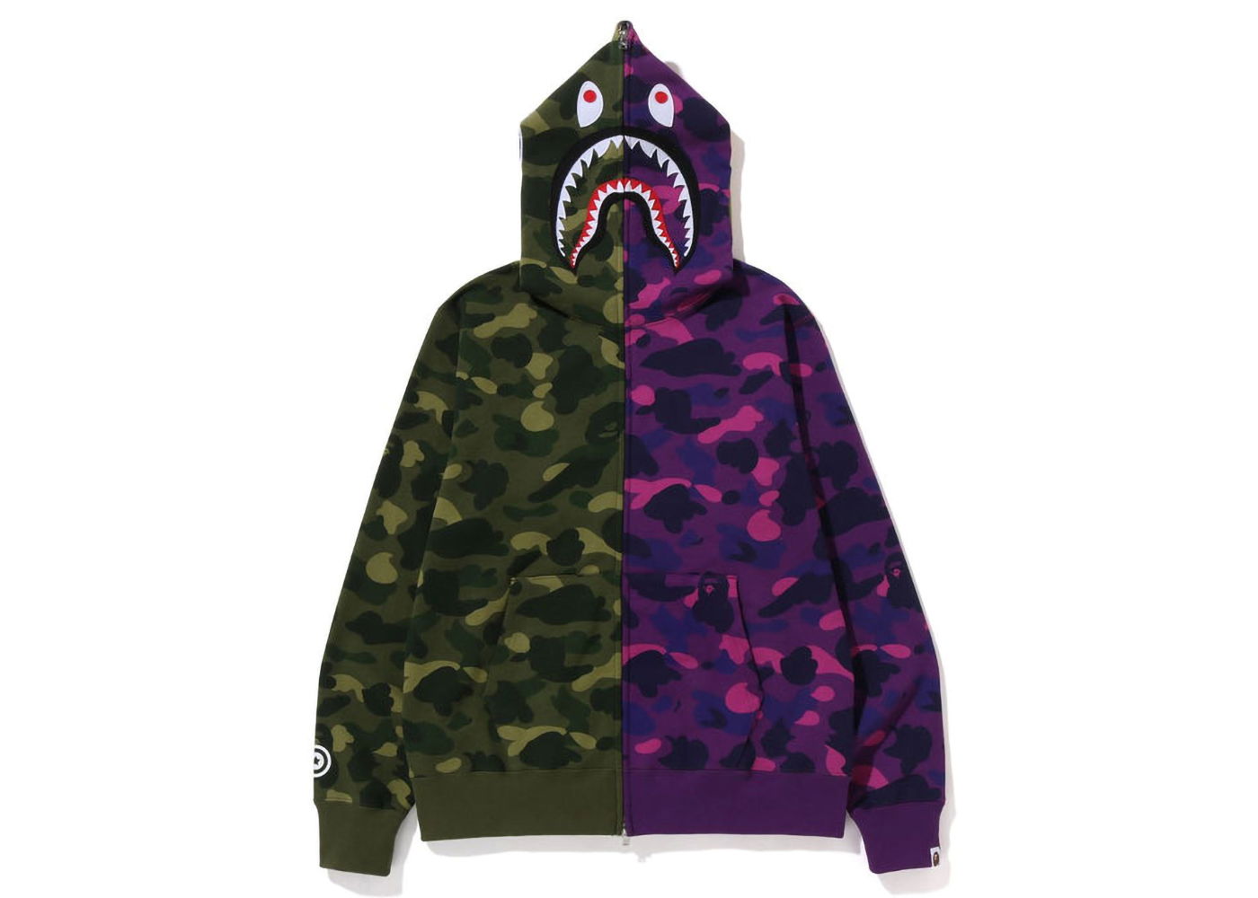 Bape camo shark full zip online hoodie