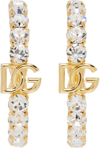 Dolce & Gabbana Gold Logo Earrings WEN6L2 W1111