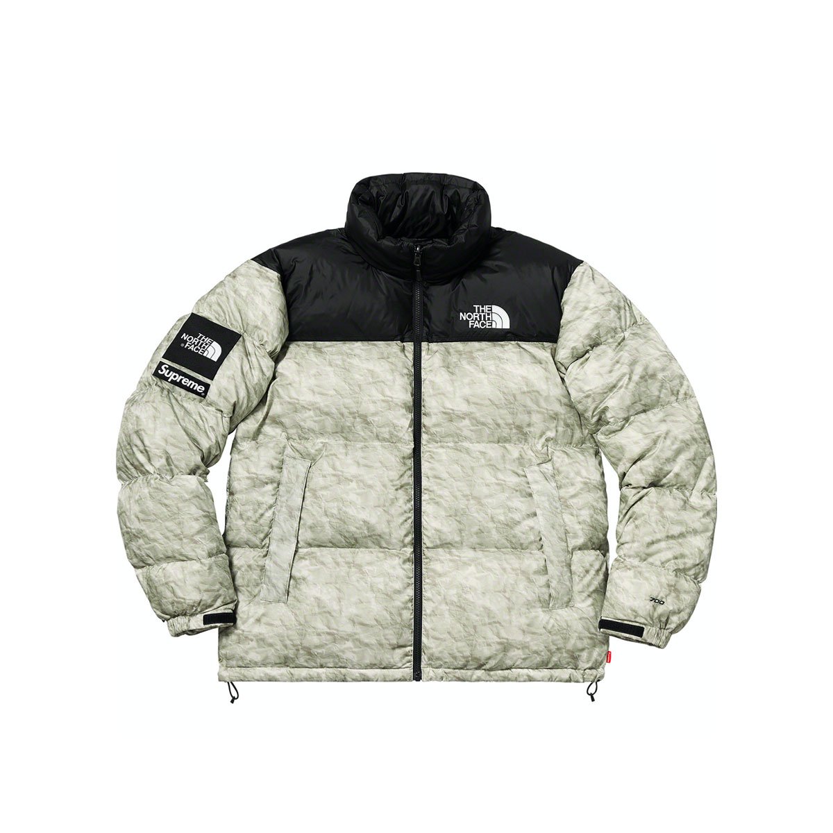 Puffer jacket The North Face Supreme x Paper Print TNF Nuptse