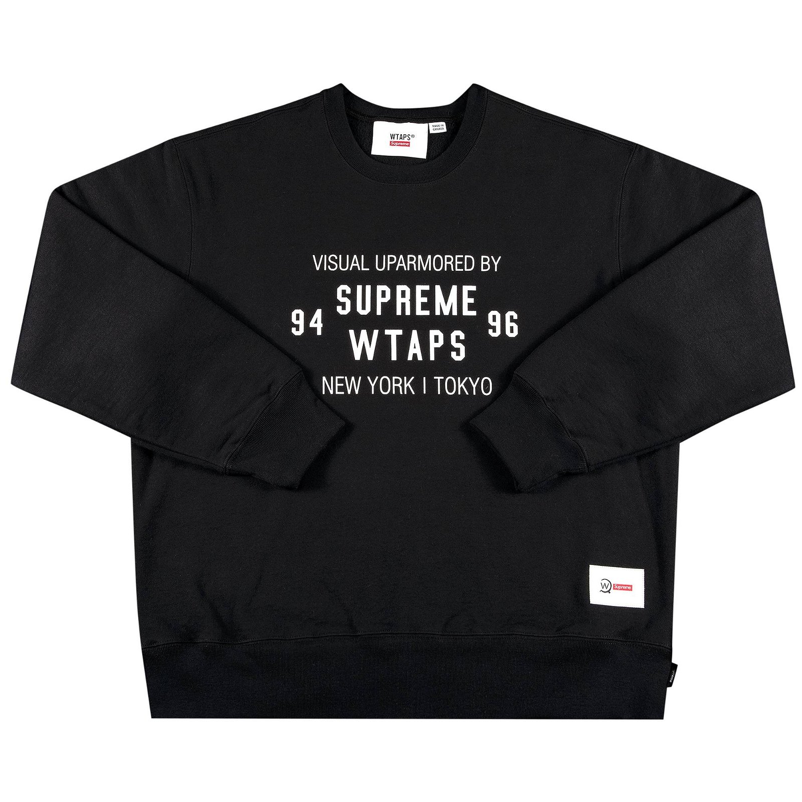 Sweatshirt Supreme WTAPS Crewneck FW21SW88 BLACK | FLEXDOG