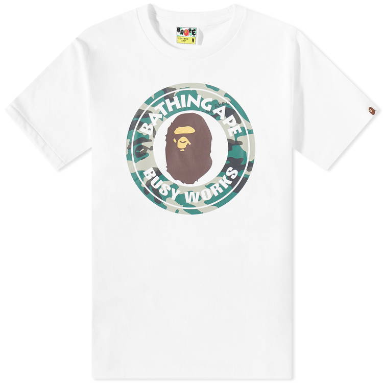 T-shirt BAPE Woodland Camo Busy Works 001TEJ301031M-WHT | FLEXDOG