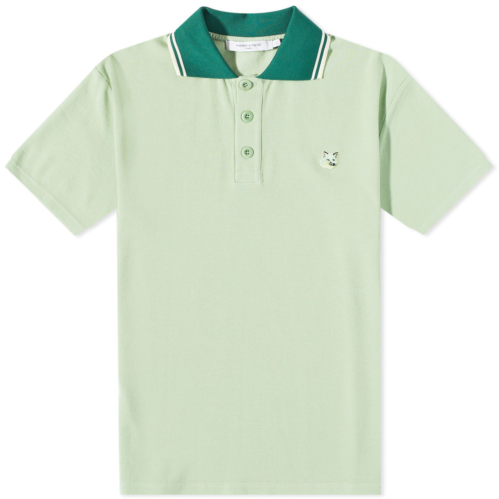 Polo shirt MAISON KITSUNÉ Tonal Fox Head Patch Polo Shirt