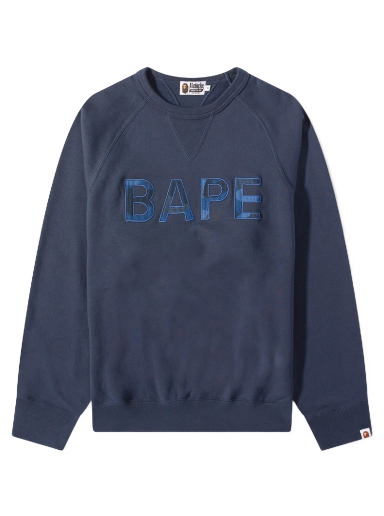 Patch Relaxed Fit Crewneck Navy