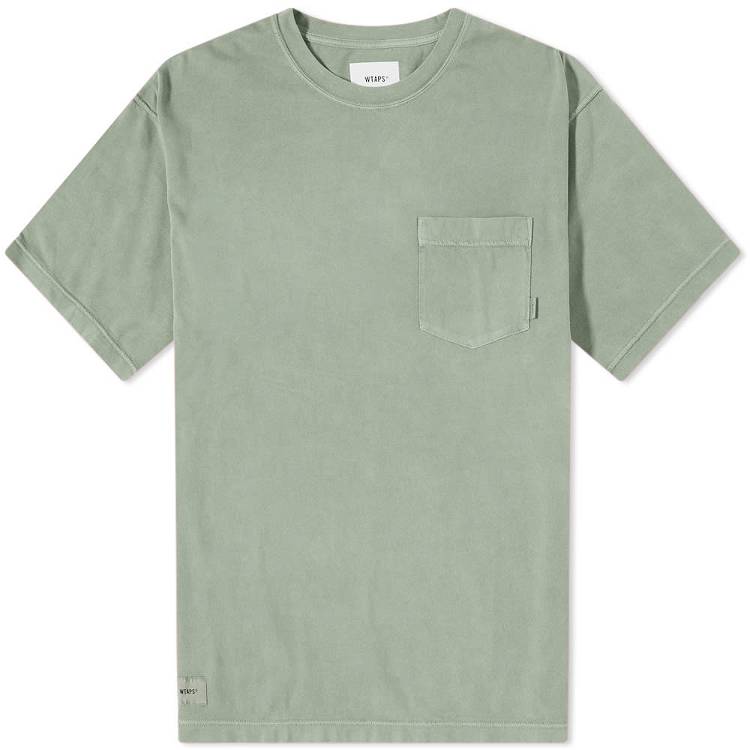 T-shirt WTAPS Blank Washed Pocket Tee 212ATDT-CSM01-OVD