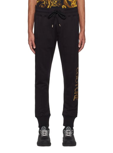 Versace logo-appliqué tapered-leg Trousers - Farfetch