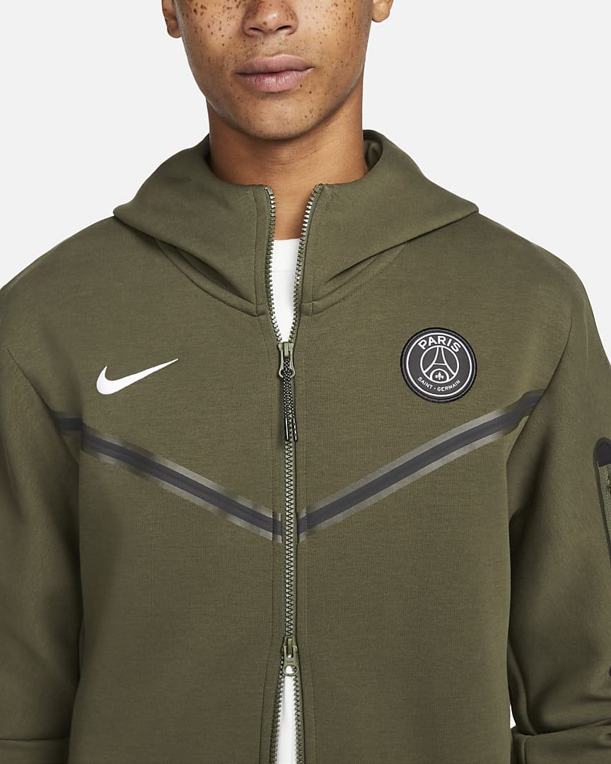 Sweatshirt Nike Paris Saint-Germain Tech Fleece Windrunner Full-Zip DN3086-325 | FLEXDOG