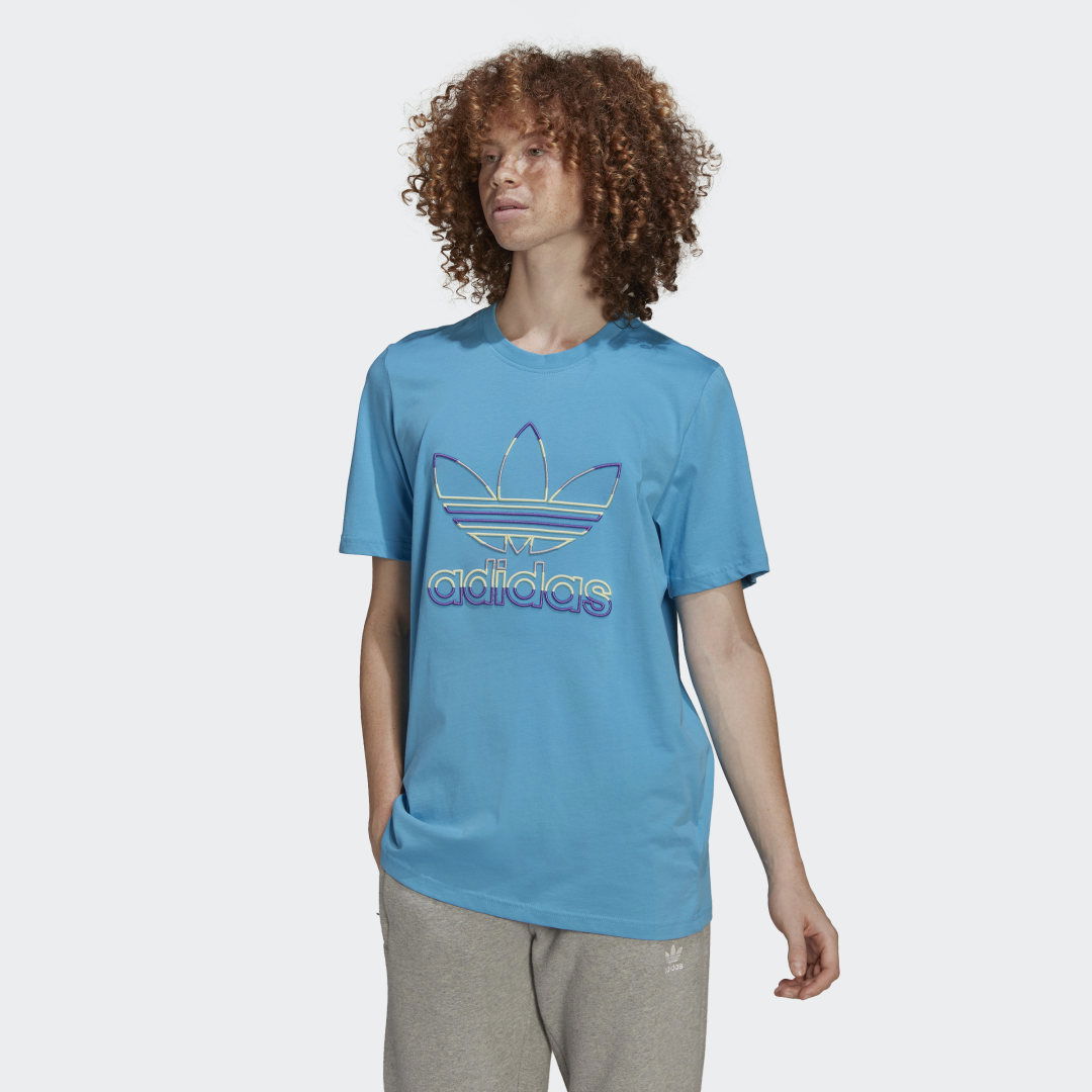 adidas Originals Trefoil T-shirt Casual T-shirts - Blue (XS)