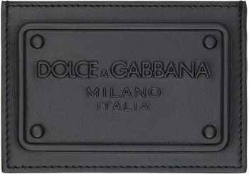 Dolce & Gabbana Black Embossed Card Holder BP3239AG218