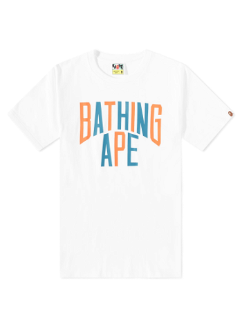 BAPE Colours Nyc Logo T-Shirt White 001TEJ301020M-WHT