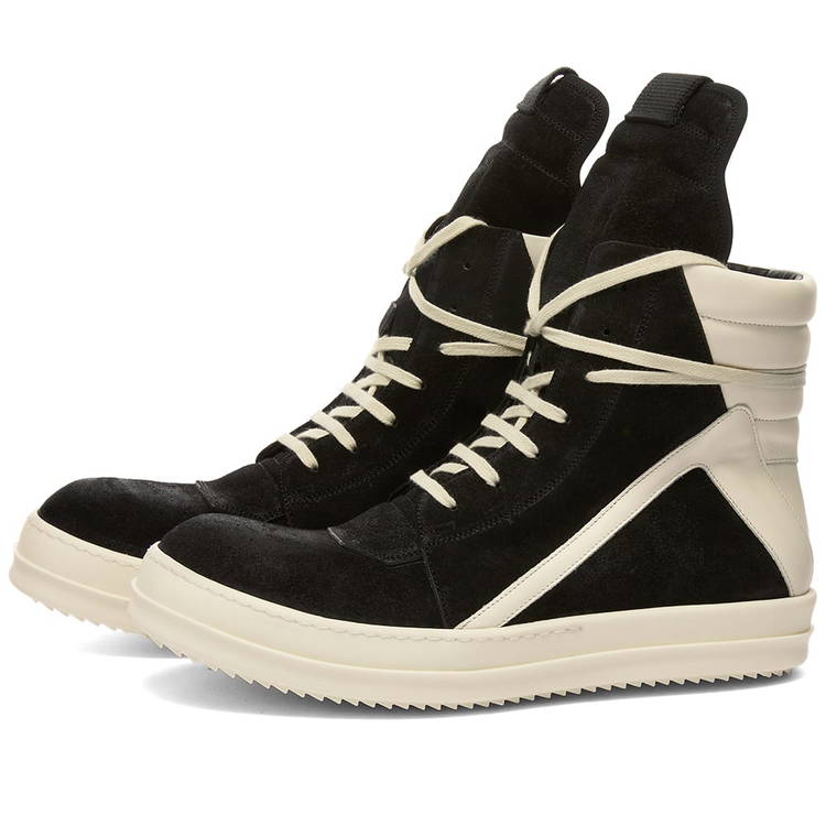 Rick Owens Suede Geobasket RU02B2894-LCC-911 | FLEXDOG