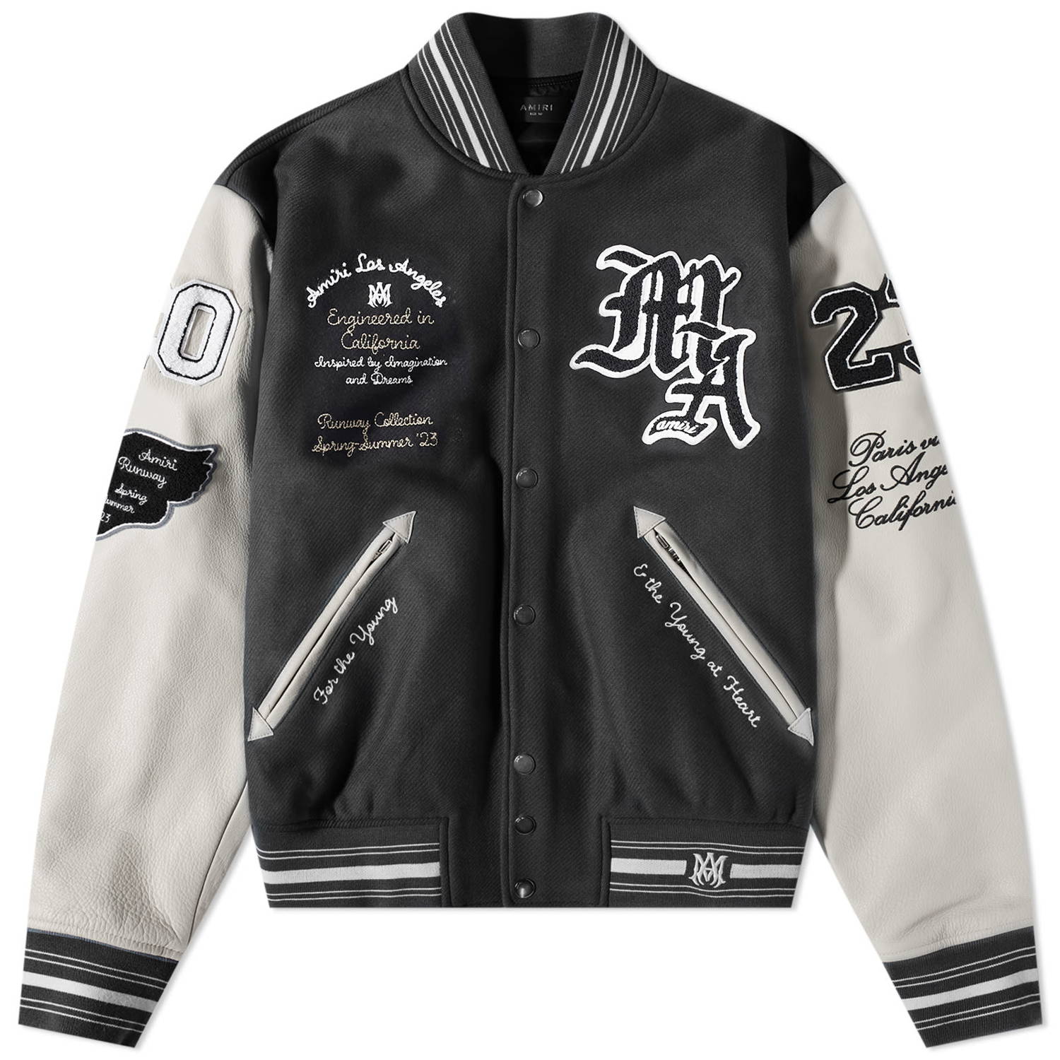 Bomber jacket AMIRI Oversized Varsity Jacket SS23MOS026-001 | FLEXDOG
