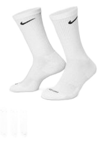 Nike Cotton Cushioned Crew 3 pk (White-Black-Grey)-SX7664-964