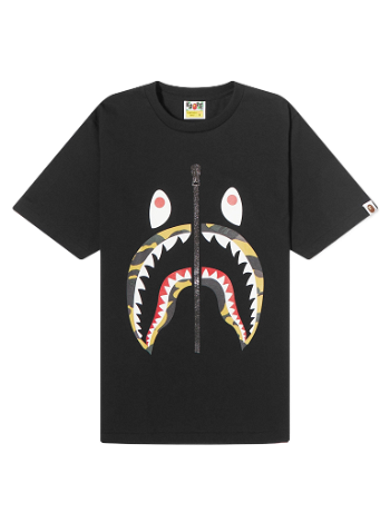 BAPE 1st Camo Shark T-Shirt Black Yellow 001TEJ302007L-BKY