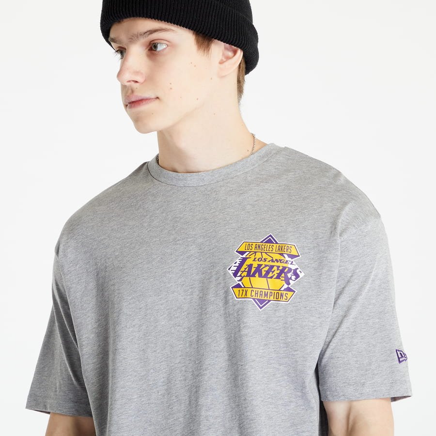NBA Los Angeles Lakers Crop Tee - Grey - X-Large