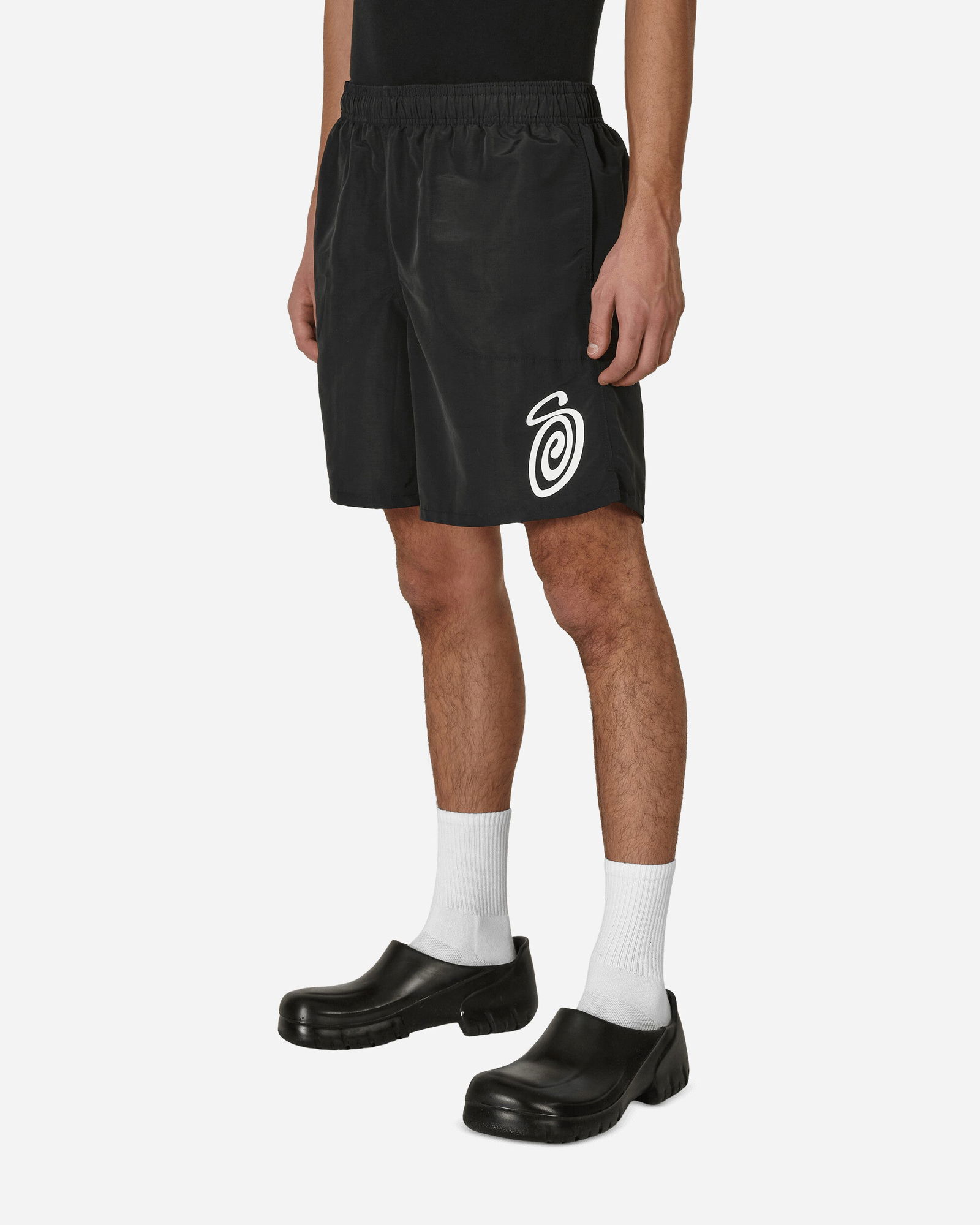 Swimwear Stüssy Curly S Water Shorts 113157S BLAC | FLEXDOG