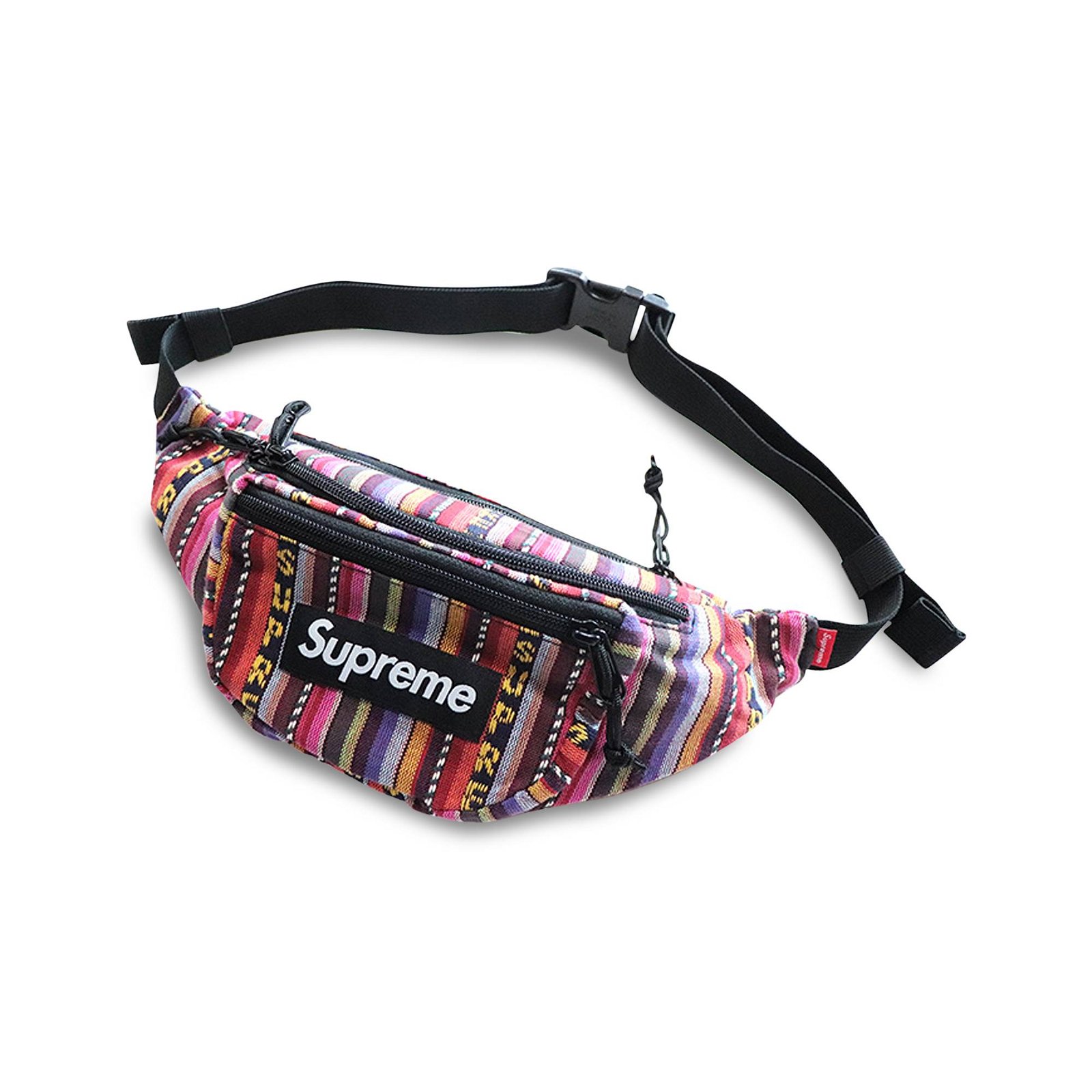 Waist bag Supreme Woven Stripe Waist Bag SS20B10 MULTICOLOR | FLEXDOG