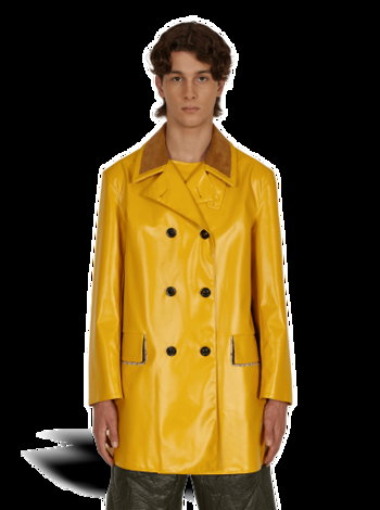 Maison Margiela Coated Cotton Double Breasted Raincoat S50AM0516S53549 174