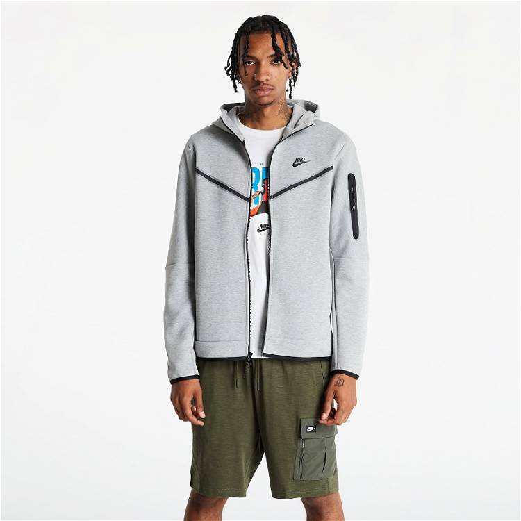 Nike Hoodie NSW Tech Fleece 24 FZ - Khaki/Black