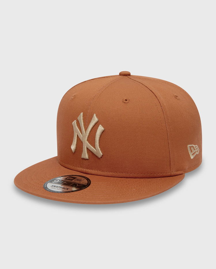 New York Yankees New Era 5950 League Basic Fitted Hat - Orange w/Outline