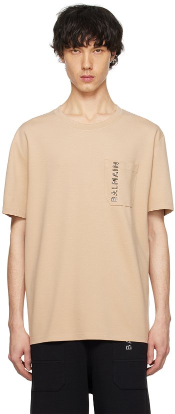 Balmain Plaque T-Shirt CH1EG105BC61