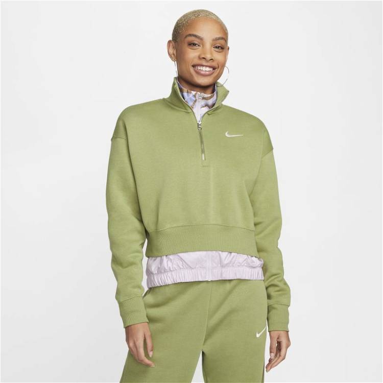Sweatshirt Nike Sportswear Phoenix Fleece Oversized 1/2-Zip Crop