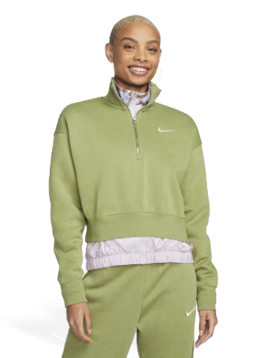 Sportswear Phoenix Fleece Oversized 1/2-Zip Crop Sweatshirt