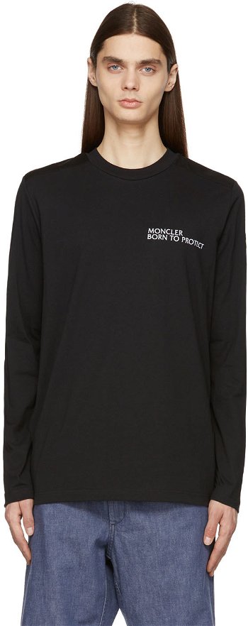 Moncler 'Born To Protect' Long Sleeve T-Shirt H10918D00013899M5