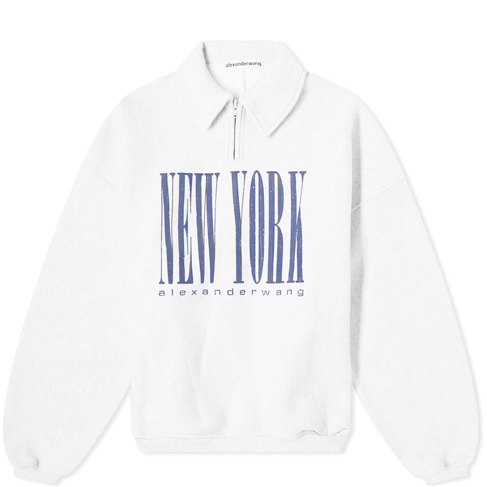 Sweatshirt Alexander Wang Half Zip NY Puff Graphic Sweatshirt