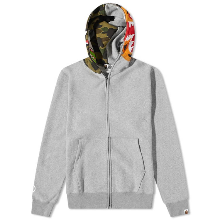 Sweatshirt BAPE Crazy Face Full Zip Hoody 001ZPI801010M-GRY | FLEXDOG