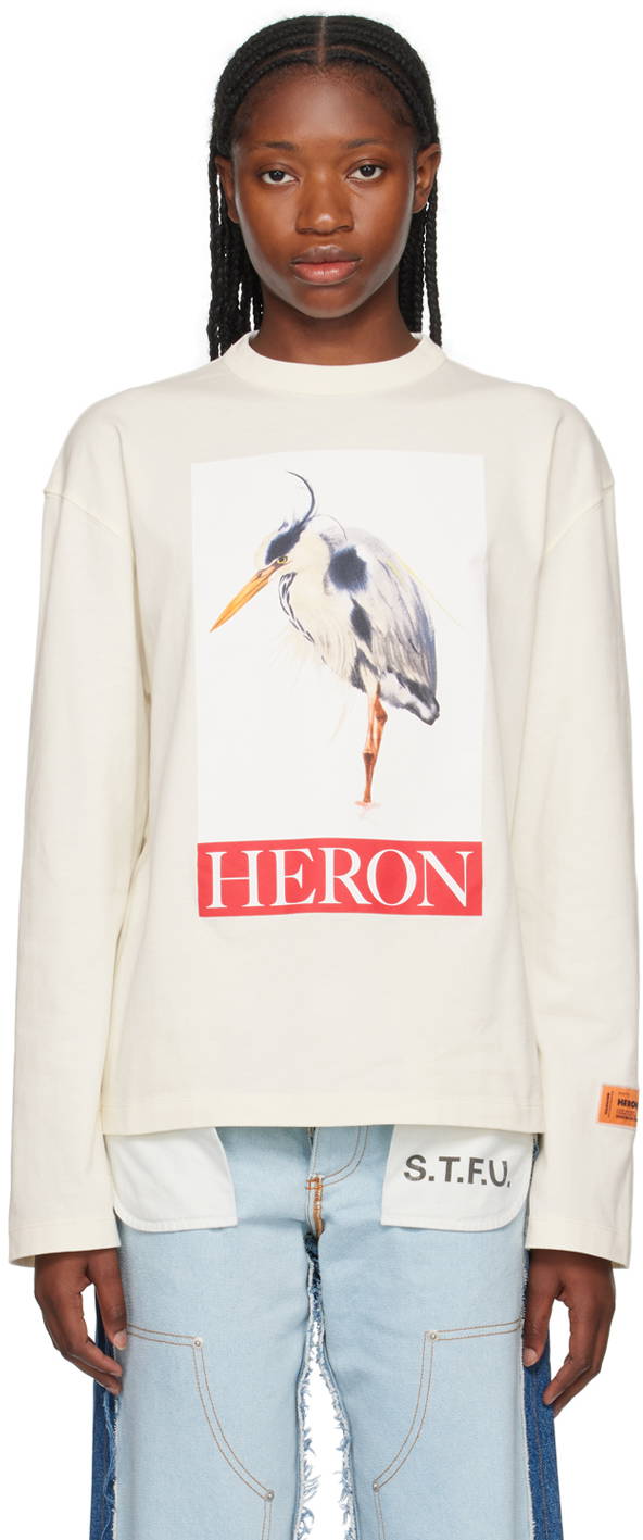 Heron Preston Hp Currencies long-sleeve Mesh Top - Farfetch