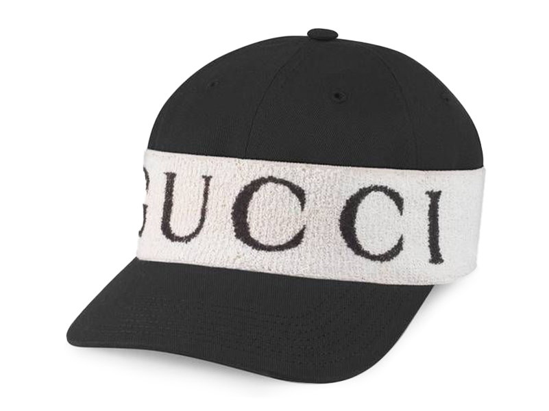 Gucci Web-stripe Gg Logo-jacquard Baseball Cap In Black