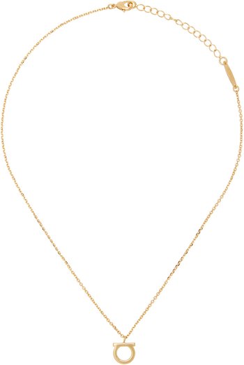 FERRAGAMO Large Gancini Necklace "Gold" 760133 - 696658