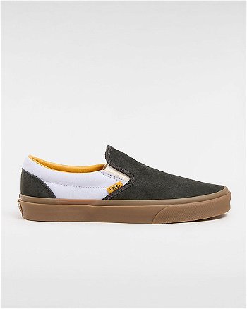 Vans Classic Slip-on Shoes (tri Pop Black/light Blue) Unisex Grey, Size 3 VN000BVZYP0