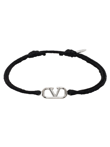 VLogo embellished leather bracelet in green - Valentino Garavani | Mytheresa